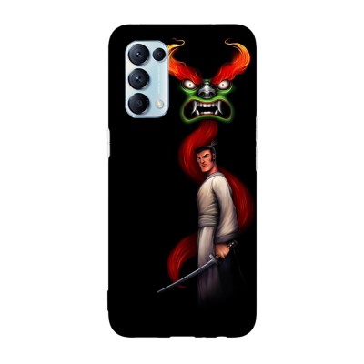 Husa compatibila cu Oppo A54s, Viceversa, model Samurai Jack digital art, Silicon, TPU foto