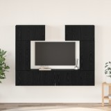VidaXL Set comodă TV 6 pcs Stejar negru 80 x 30 x 30 cm Lemn compozit