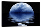 Cumpara ieftin Tablou luminos in intuneric, GlowforHome, Luna peste mare, 60 cm x 40 cm