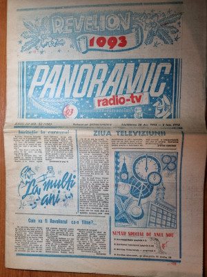 panoramic radio-tv 28 decembrie 1992- 3 ianuarie 1993 foto