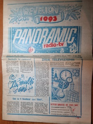 panoramic radio-tv 28 decembrie 1992- 3 ianuarie 1993 foto