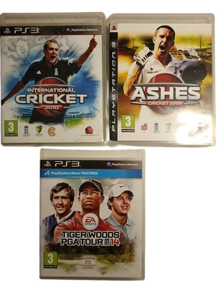 Joc PS3 Ashes Cricket 2009 + 2010 + Tiger Woods PGA Tour 14