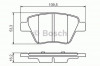 Set placute frana,frana disc AUDI A3 (8P1) (2003 - 2012) BOSCH 0 986 494 416