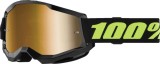 Ochelari cross/atv 100% Strata 2 Solar Eclipse, lentila oglinda aurie, culoare r... Cod Produs: MX_NEW 26013499PE