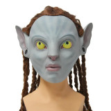 Masca pentru adulti personaj Avatar, accesoriu pentru carnaval, Halloween, bal mascat, ritualuri, latex