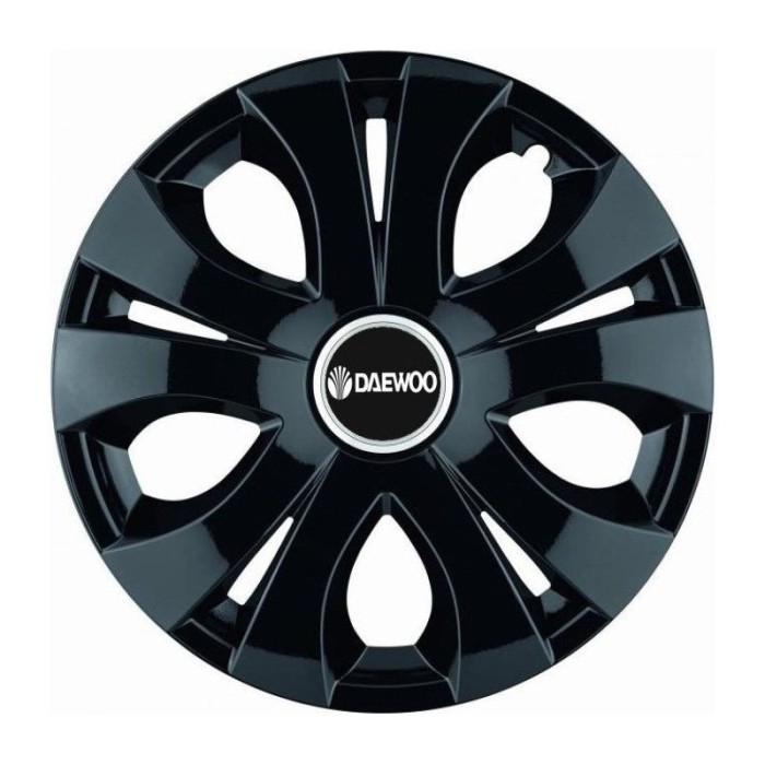 Set 4 Capace Roti Top Negru R16, Compatibil Cu Daewoo
