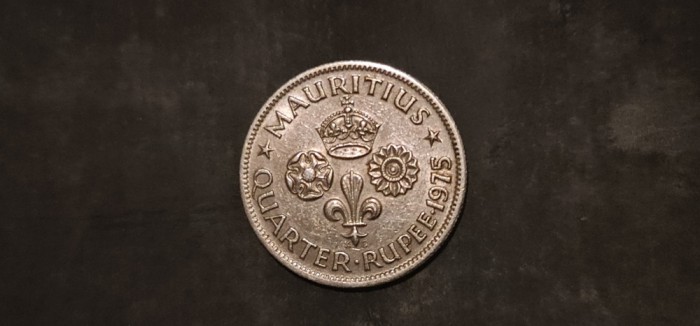 Mauritius - quarter rupee 1975