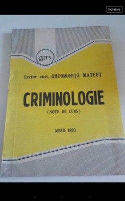 Criminologie, note de curs foto