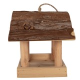 Cumpara ieftin Hranitoare Pasari lemn maro 19x18x19 cm