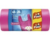 Cumpara ieftin Saci menajeri cu manere 40 L mov Fino HD 20 bucati/rola