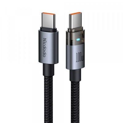 Cablu Date si Incarcare USB-C - USB-C McDodo CA-5580, 100W, 1.2m, Negru foto