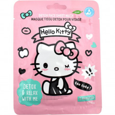 Hello Kitty Face Mask mască textilă facială de unică folosință Detox & Relax 25 ml