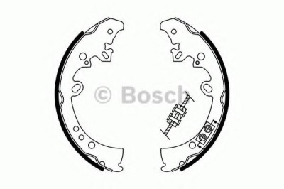 Set saboti frana TOYOTA HILUX III pick-up (KUN, TGN, LAN, GGN) (2004 - 2016) BOSCH 0 986 487 787 foto