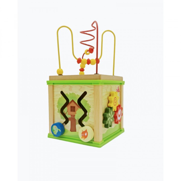 Cub 5 in 1 activitati copii, tip Montessori, 30x 17 cm, 7Toys