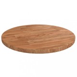vidaXL Blat de masă rotund maro deschis &Oslash;30x1,5cm lemn stejar tratat
