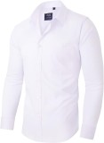 Cumpara ieftin Camasa pentru barbati Alimens Gentle, cu maneca lunga, elastica, alba, Marimea L - OUTLET