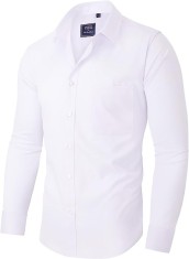 Camasa pentru barbati Alimens Gentle, cu maneca lunga, elastica, alba, Marimea L - OUTLET