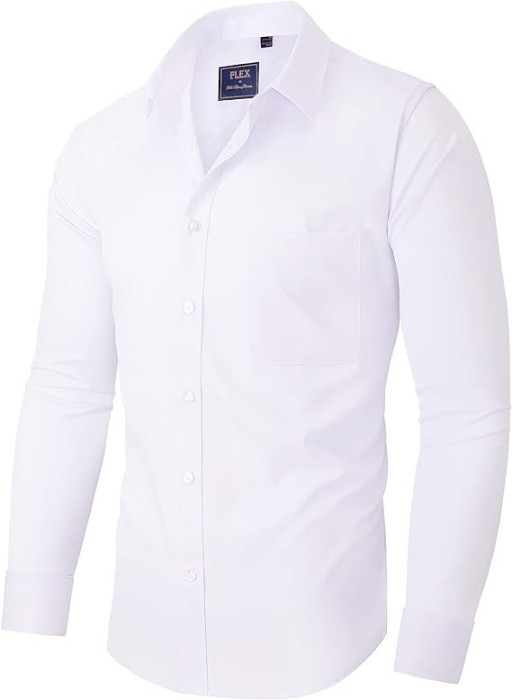 Camasa pentru barbati Alimens Gentle, cu maneca lunga, elastica, alba, Marimea L - OUTLET