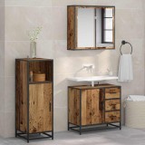 vidaXL Set de mobilier pentru baie 3 pcs Lemn vechi 65 x 33 x 60 cm 3402393