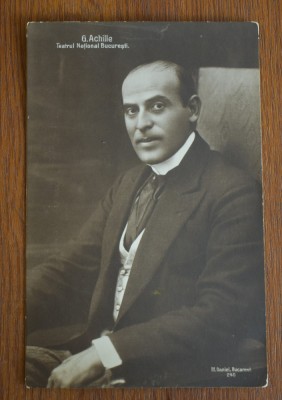 CP tematica personalitati actori G. Achille Teatrul National Bucuresti foto