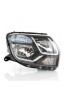 Far Dacia Duster 11.2013-01.2015 Facelift, H1/H7, halogen, ajustare manuala, cu lumini de zi, partea dreapta, Original, 260105828R
