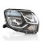 Far Dacia Duster 11.2013-01.2015 Facelift, H1/H7, halogen, ajustare manuala, cu lumini de zi, partea dreapta, Original, 260105828R