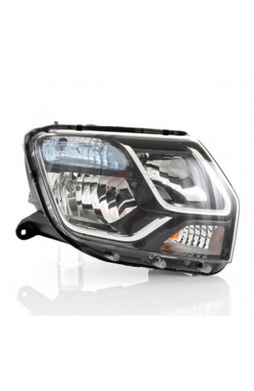 Far Dacia Duster 11.2013-01.2015 Facelift, H1/H7, halogen, ajustare manuala, cu lumini de zi, partea dreapta, Original, 260105828R