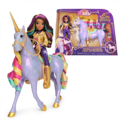 UNICORN ACADEMY SET SOPHIA SI WILDSTAR LUMINA DE CURCUBEU foto