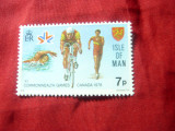 Serie 1 valoare Insula Man 1976 - Ciclism, Nestampilat