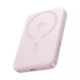 Baterie Externa Wireless Baseus Enerfill FM12, 10000mAh, 22.5W, PD + FQI, 1 x QI - 1 x USB-C, Roz E0028502