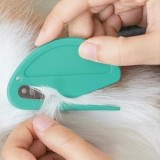 Pieptene pentru &icirc;ndepărtarea nodurilor din blana animalelor de companie, 1 bucată, teal, CMCLASS