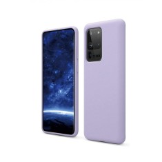 Huse silicon antisoc cu microfibra in interior Samsung Galaxy S20 Ultra , Mov