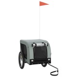 Cumpara ieftin Remorca bicicleta animale companie, gri/negru, oxford/fier