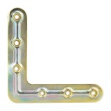 Coltar Fereastra Zincat Galben Simplu 88X88X16X1Mm - 10Buc