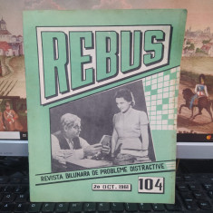 Rebus, revistă bilunară de probleme distractive, nr. 104, 20 oct. 1961, 111