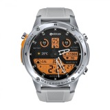 Cumpara ieftin Smartwatch Zeblaze Stratos 2 Ultra 4G, Argintiu, GPS Dual-band, Apel Bluetooth, 1.43 AMOLED, 500 mAh, 170+ Moduri Sport