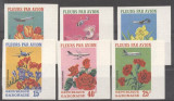 Gabon 1971 Wright, Flowers by plane, imperf., MNH S.172, Nestampilat