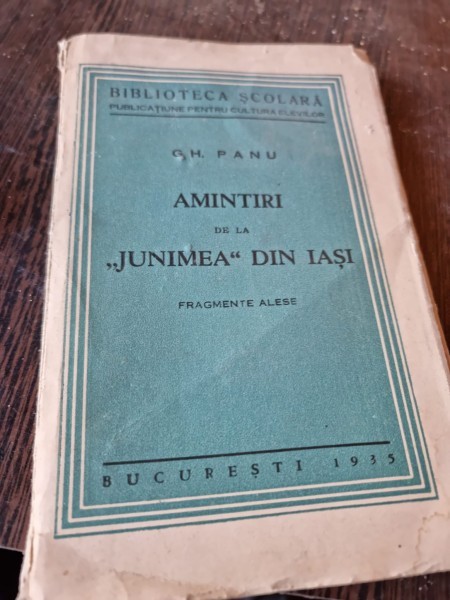 Gh. Panu - Amintiri de la Junimea