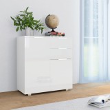 vidaXL Servantă, alb extralucios, 71x35x76 cm, PAL