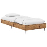 vidaXL Cadru de pat Lemn vechi 80 x 200 cm Lemn prelucrat 8009050