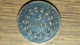 Cumpara ieftin Franta colonii - Martinique &amp; Guadeloupe / Martinica &amp; Guadelupa - raritate - 5 centimes 1827 H - Charles X - pentru cunoscatori