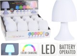 Lampa de masa LED cu schimbare de culoare, functionare pe baterii , decor ambiental modern
