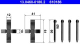 ATE 13.0460-0186.2 Set accesorii, placute frana