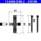 ATE 13.0460-0186.2 Set accesorii, placute frana