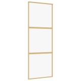 Cumpara ieftin Usa glisanta auriu 76x205 cm sticla ESG transparenta/aluminiu