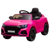 HOMCOM Mașină electrică pentru copii sub licență Audi RS Q8, vehicul electric cu telecomandă, MP3, USB, Bluetooth, roz | Aosom Romania