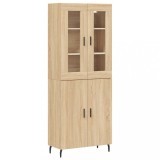 Cumpara ieftin Dulap inalt, stejar sonoma, 69,5x34x180 cm, lemn compozit