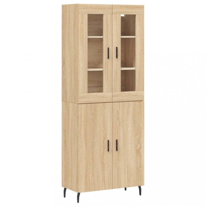 Dulap inalt, stejar sonoma, 69,5x34x180 cm, lemn compozit