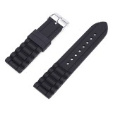 Curea Ceas Silicon Neagră Waterproof 18/20/22mm | Rezistentă la Apă | Cataramă
