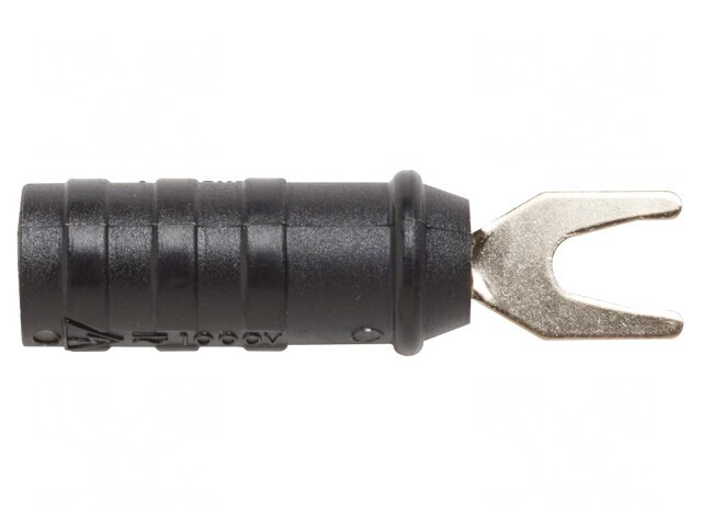 Mufă furcă 15A neagră 47,24mm 1kV